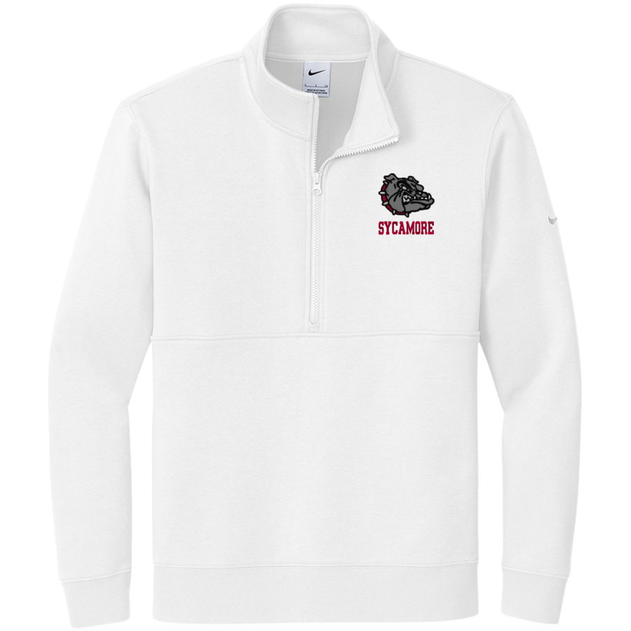Sycamore Bullpups <span class="pdp-name-mascot">Sycamore Middle School Bullpups</span> Nike Men's Club Fleece Sleeve Swoosh 1/2-Zip Pullover
