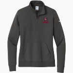 FRONTIER HIGH SCHOOL MUSTANGS <span class="pdp-name-mascot">FRONTIER MUSTANGS</span> Nike Women's Club Fleece Sleeve Swoosh 1/2-Zip Pullover Front Thumbnail