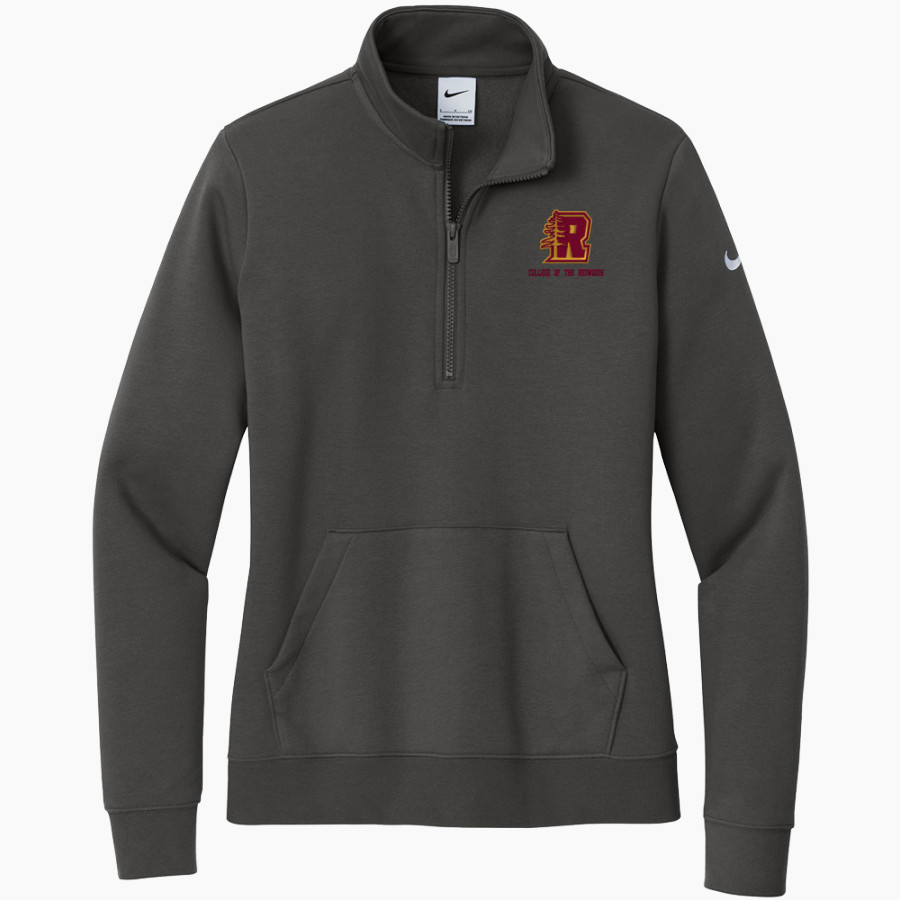 College of the Redwoods CORSAIRS <span class="pdp-name-mascot">College of the Redwoods CORSAIRS</span> Nike Women's Club Fleece Sleeve Swoosh 1/2-Zip Pullover