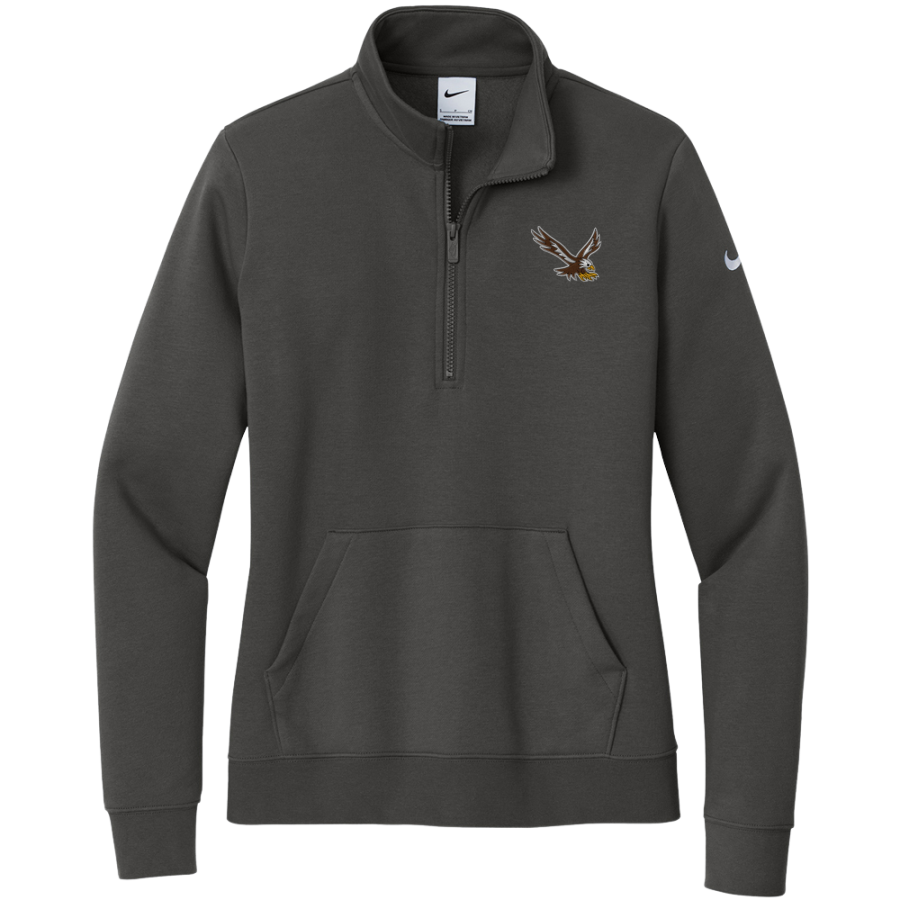 Evergreen Lutheran Eagles <span class="pdp-name-mascot">Evergreen Lutheran Eagles</span> Nike Women's Club Fleece Sleeve Swoosh 1/2-Zip Pullover