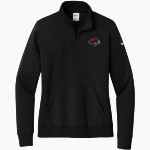 Benedictine University Mesa Redhawks <span class="pdp-name-mascot">Benedictine University Redhawks</span> Nike Women's Club Fleece Sleeve Swoosh 1/2-Zip Pullover Front Thumbnail
