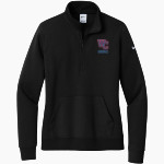WEBB CITY HIGH SCHOOL CARDINALS Nike Women's Club Fleece Sleeve Swoosh 1/2-Zip Pullover Front Thumbnail
