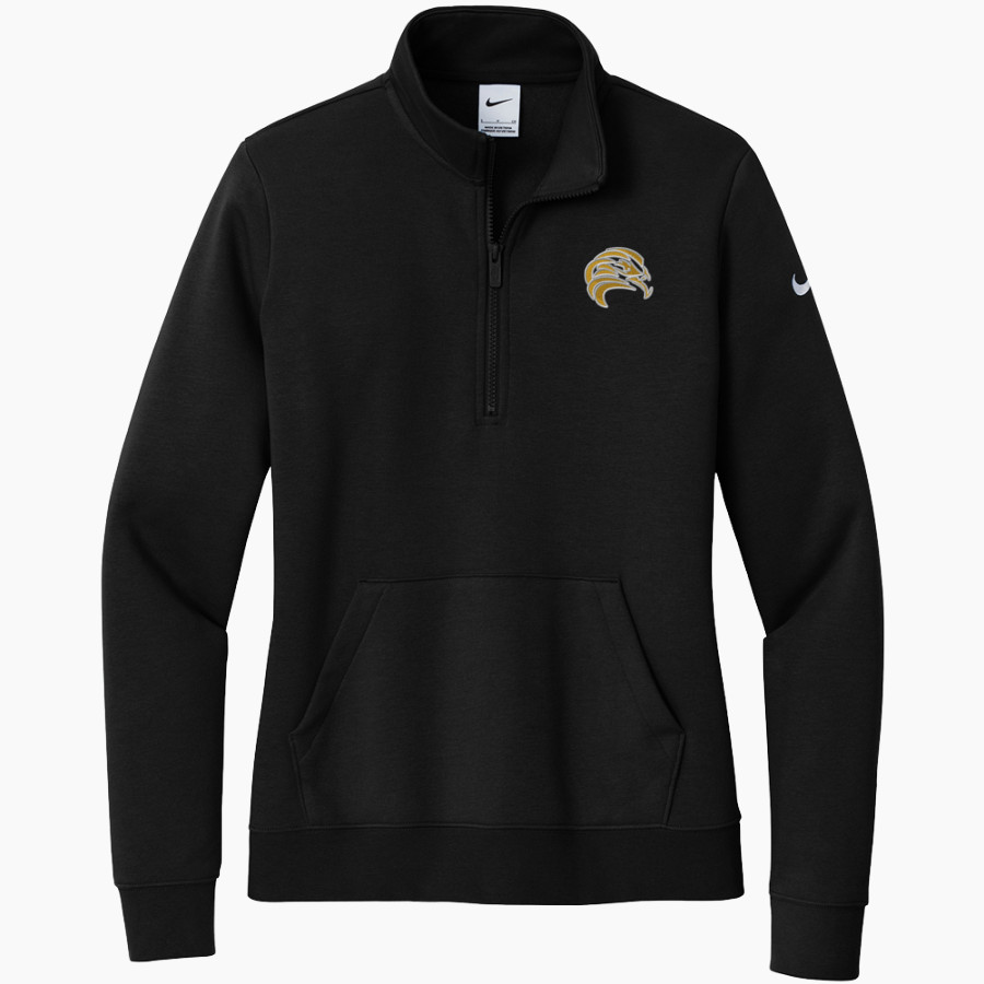CENTRAL TECH SCHOOL FALCONS <span class="pdp-name-mascot">CENTRAL FALCONS</span> Nike Women's Club Fleece Sleeve Swoosh 1/2-Zip Pullover