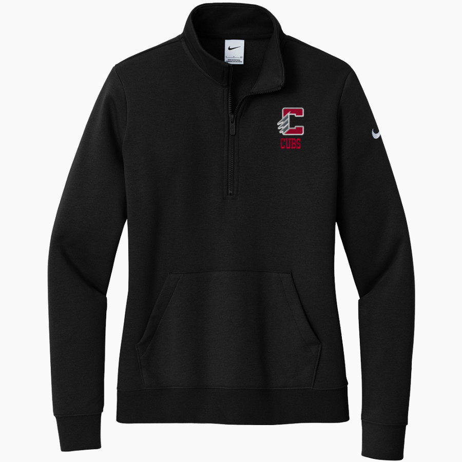 CHAMBERLAIN HIGH SCHOOL CUBS <span class="pdp-name-mascot">CHAMBERLAIN CUBS</span> Nike Women's Club Fleece Sleeve Swoosh 1/2-Zip Pullover