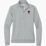 VANOSS HIGH SCHOOL WOLVES <span class="pdp-name-mascot">VANOSS WOLVES</span> Nike Women's Club Fleece Sleeve Swoosh 1/2-Zip Pullover Front Thumbnail