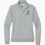 LONG BEACH HIGH SCHOOL BEARCATS <span class="pdp-name-mascot">LONG BEACH BEARCATS</span> Nike Women's Club Fleece Sleeve Swoosh 1/2-Zip Pullover Front Thumbnail