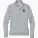 CORNERSTONE ACADEMY COUGARS <span class="pdp-name-mascot">CORNERSTONE COUGARS</span> Nike Women's Club Fleece Sleeve Swoosh 1/2-Zip Pullover Front Thumbnail