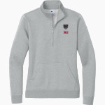 Wakefield Owls <span class="pdp-name-mascot">Wakefield Country Day School Owls</span> Nike Women's Club Fleece Sleeve Swoosh 1/2-Zip Pullover Front Thumbnail