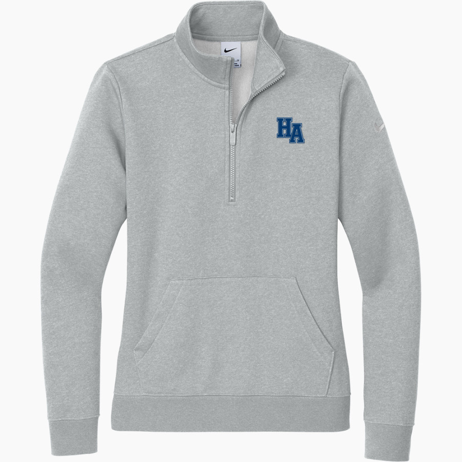 Houghton Academy Panthers <span class="pdp-name-mascot">Houghton Academy Panthers</span> Nike Women's Club Fleece Sleeve Swoosh 1/2-Zip Pullover