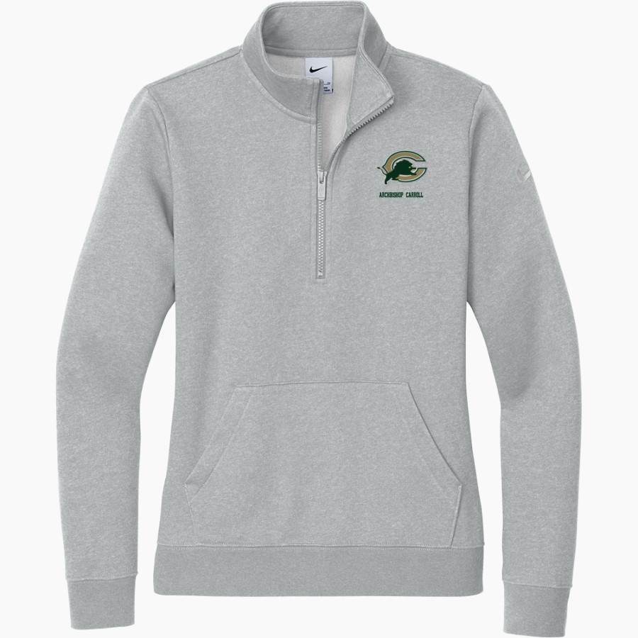 ARCHBISHOP CARROLL HIGH SCHOOL LIONS <span class="pdp-name-mascot">ARCHBISHOP CARROLL LIONS</span> Nike Women's Club Fleece Sleeve Swoosh 1/2-Zip Pullover