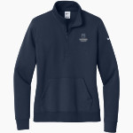Berry Vikings <span class="pdp-name-mascot">Berry Vikings</span> Nike Women's Club Fleece Sleeve Swoosh 1/2-Zip Pullover Front Thumbnail
