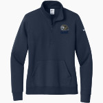 Calvary Lions Nike Women's Club Fleece Sleeve Swoosh 1/2-Zip Pullover Front Thumbnail