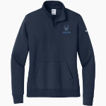 Kingdom Prep Wolfpack <span class="pdp-name-mascot">Kingdom Prep Wolfpack</span> Nike Women's Club Fleece Sleeve Swoosh 1/2-Zip Pullover Front Thumbnail