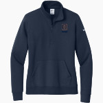 Oswego Panthers <span class="pdp-name-mascot">Oswego Panthers</span> Nike Women's Club Fleece Sleeve Swoosh 1/2-Zip Pullover Front Thumbnail