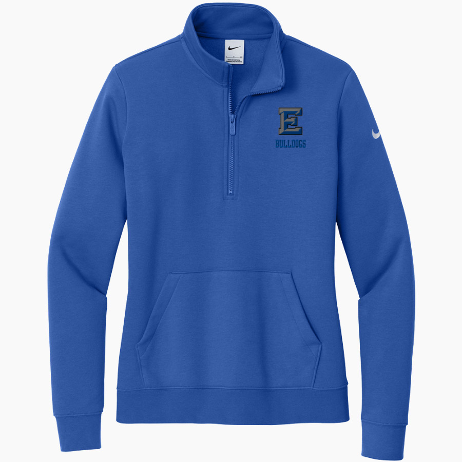 EDEN HIGH SCHOOL BULLDOGS <span class="pdp-name-mascot">EDEN BULLDOGS /LADY</span> Nike Women's Club Fleece Sleeve Swoosh 1/2-Zip Pullover