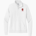 COFFEEVILLE HIGH SCHOOL PIRATES Nike Women's Club Fleece Sleeve Swoosh 1/2-Zip Pullover Front Thumbnail