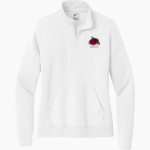 Wheeling University Cardinals Online Store <span class="pdp-name-mascot">Wheeling University Cardinals</span> Nike Women's Club Fleece Sleeve Swoosh 1/2-Zip Pullover Front Thumbnail