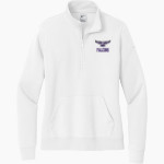Coudersport Area Falcons <span class="pdp-name-mascot">Coudersport Area High School Falcons</span> Nike Women's Club Fleece Sleeve Swoosh 1/2-Zip Pullover Front Thumbnail