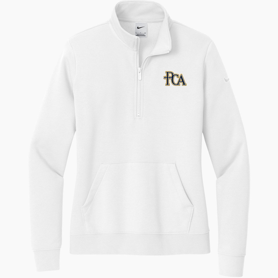 Providence Christian Academy <span class="pdp-name-mascot">Providence Christian Academy Lions</span> Nike Women's Club Fleece Sleeve Swoosh 1/2-Zip Pullover