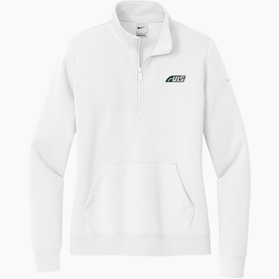 ULS Jr. Bows <span class="pdp-name-mascot">Junior Rainbows</span> Nike Women's Club Fleece Sleeve Swoosh 1/2-Zip Pullover