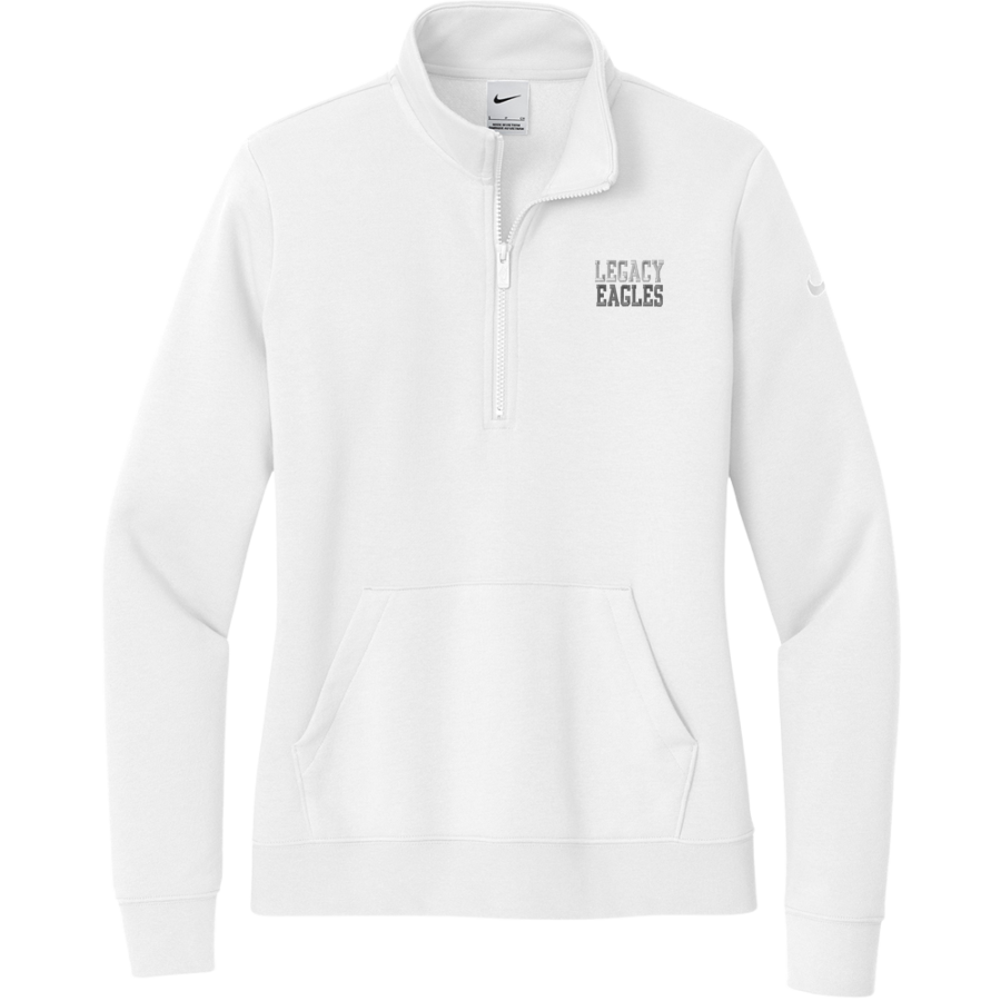 Legacy Eagles <span class="pdp-name-mascot">Legacy Charter Eagles</span> Nike Women's Club Fleece Sleeve Swoosh 1/2-Zip Pullover