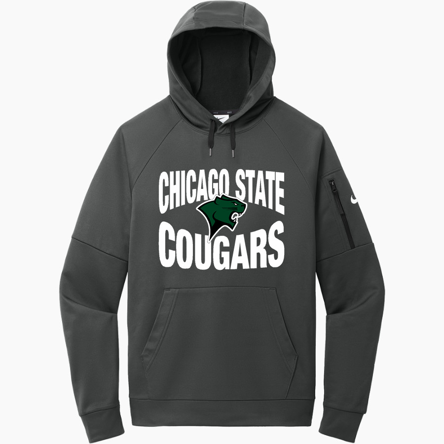 Chicago State Cougars <span class="pdp-name-mascot">Chicago State Cougars</span> Nike Men's Therma-Fit Pocket Pullover Fleece Hoodie