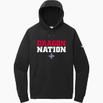 Jefferson Dragons <span class="pdp-name-mascot">Jefferson Dragons</span> Nike Men's Therma-Fit Pocket Pullover Fleece Hoodie Front Thumbnail