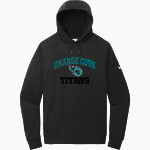 ORANGE COVE HIGH SCHOOL TITANS <span class="pdp-name-mascot">ORANGE COVE TITANS</span> Nike Men's Therma-Fit Pocket Pullover Fleece Hoodie Front Thumbnail