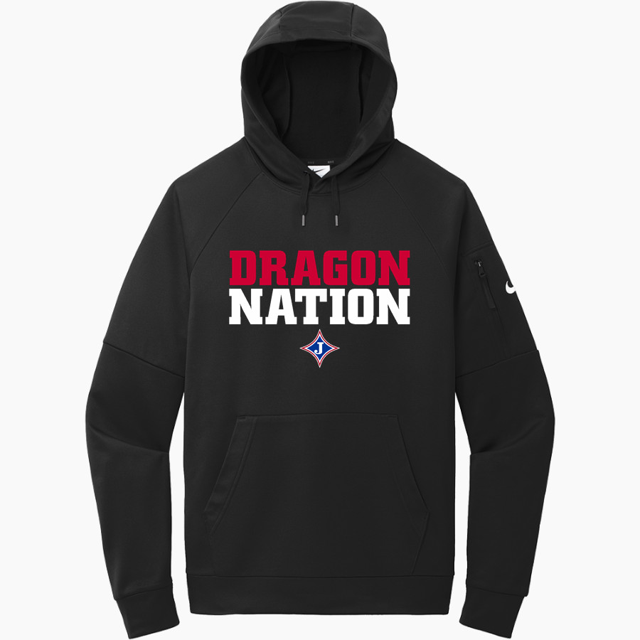 Jefferson Dragons <span class="pdp-name-mascot">Jefferson Dragons</span> Nike Men's Therma-Fit Pocket Pullover Fleece Hoodie