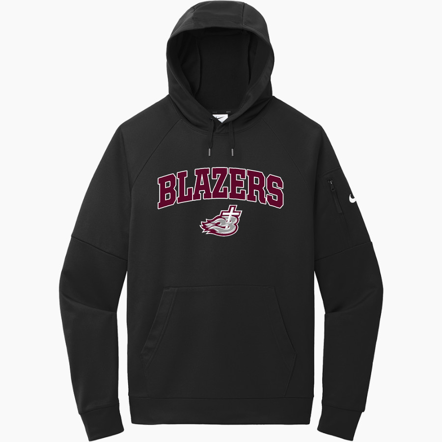 NEW Lutheran BLAZERS <span class="pdp-name-mascot">NORTHEASTERN WI LUTHERAN BLAZERS</span> Nike Men's Therma-Fit Pocket Pullover Fleece Hoodie