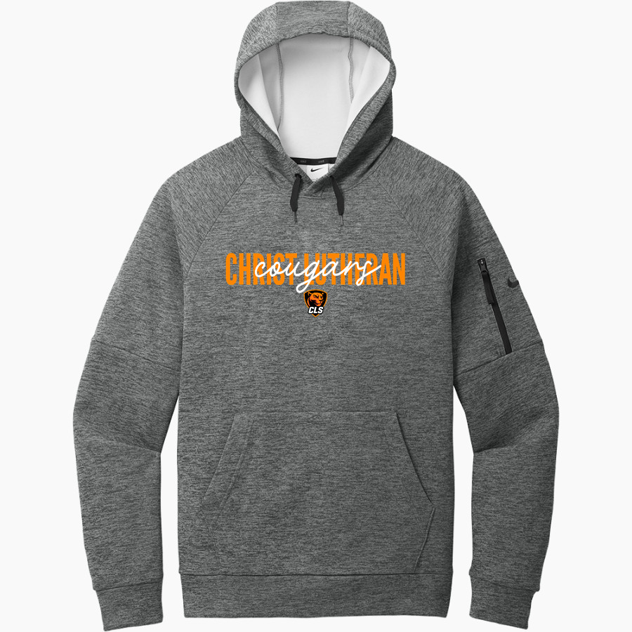 CHRIST LUTHERAN Cougars <span class="pdp-name-mascot">CHRIST LUTHERAN DAY SCHOOL Cougars</span> Nike Men's Therma-Fit Pocket Pullover Fleece Hoodie