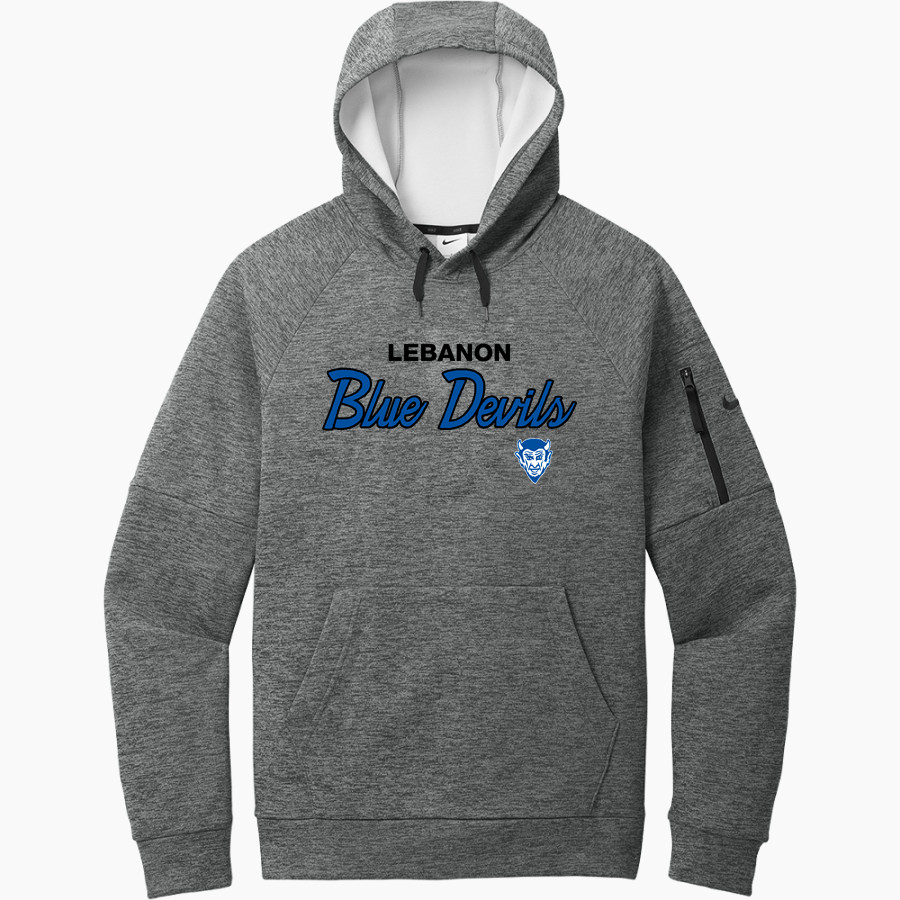 Lebanon Blue Devils <span class="pdp-name-mascot">Lebanon Blue Devils</span> Nike Men's Therma-Fit Pocket Pullover Fleece Hoodie