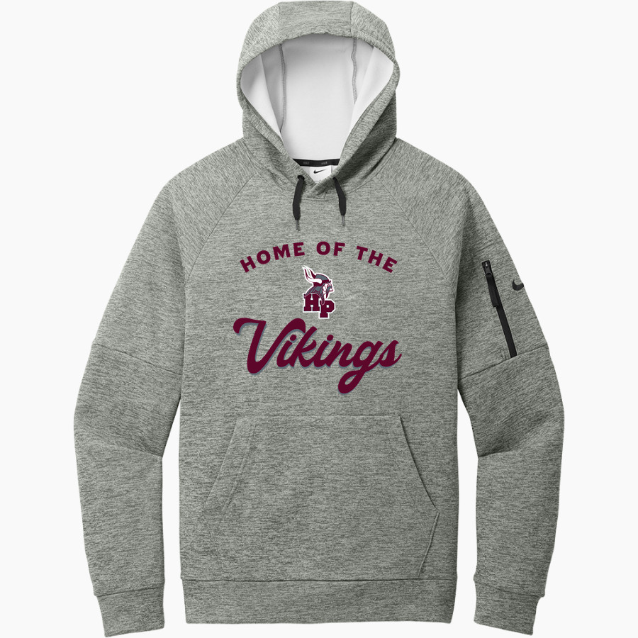 HAZEL PARK HIGH SCHOOL VIKINGS Nike Men's Therma-Fit Pocket Pullover Fleece Hoodie