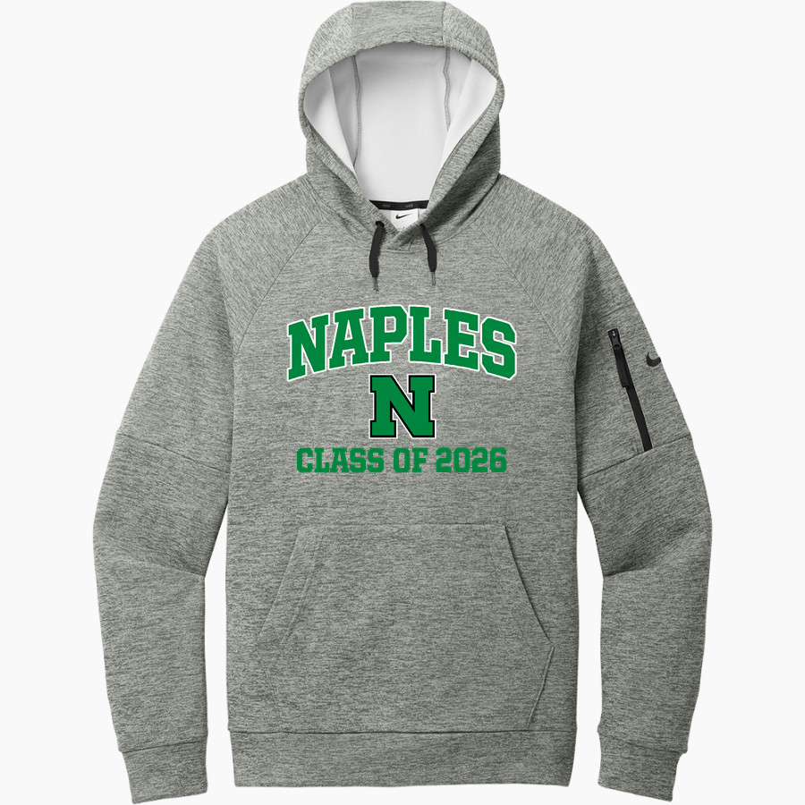 Naples Big Green Nike Men's Therma-Fit Pocket Pullover Fleece Hoodie