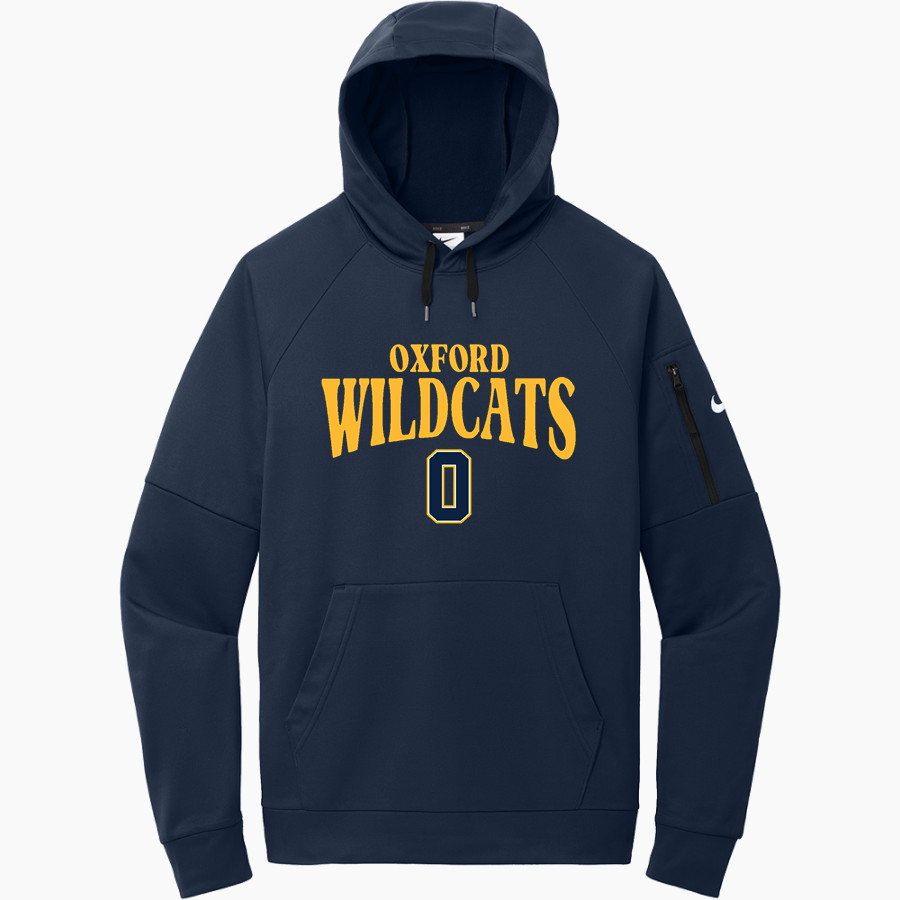Oxford Wildcats Nike Men's Therma-Fit Pocket Pullover Fleece Hoodie