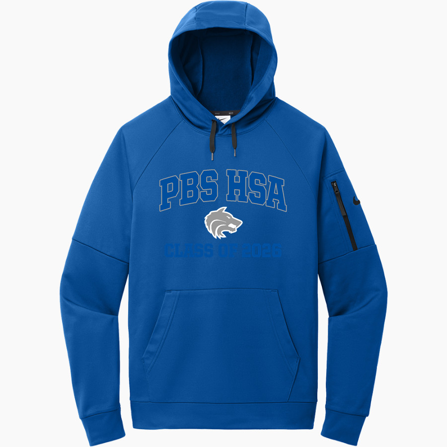 PBS HSA Wolves <span class="pdp-name-mascot">PBSHSA Wolves</span> Nike Men's Therma-Fit Pocket Pullover Fleece Hoodie