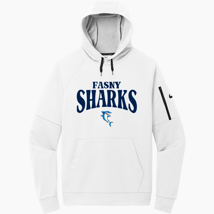 French-American School of New York - Online Store <span class="pdp-name-mascot">French-American School Sharks</span> Nike Men's Therma-Fit Pocket Pullover Fleece Hoodie