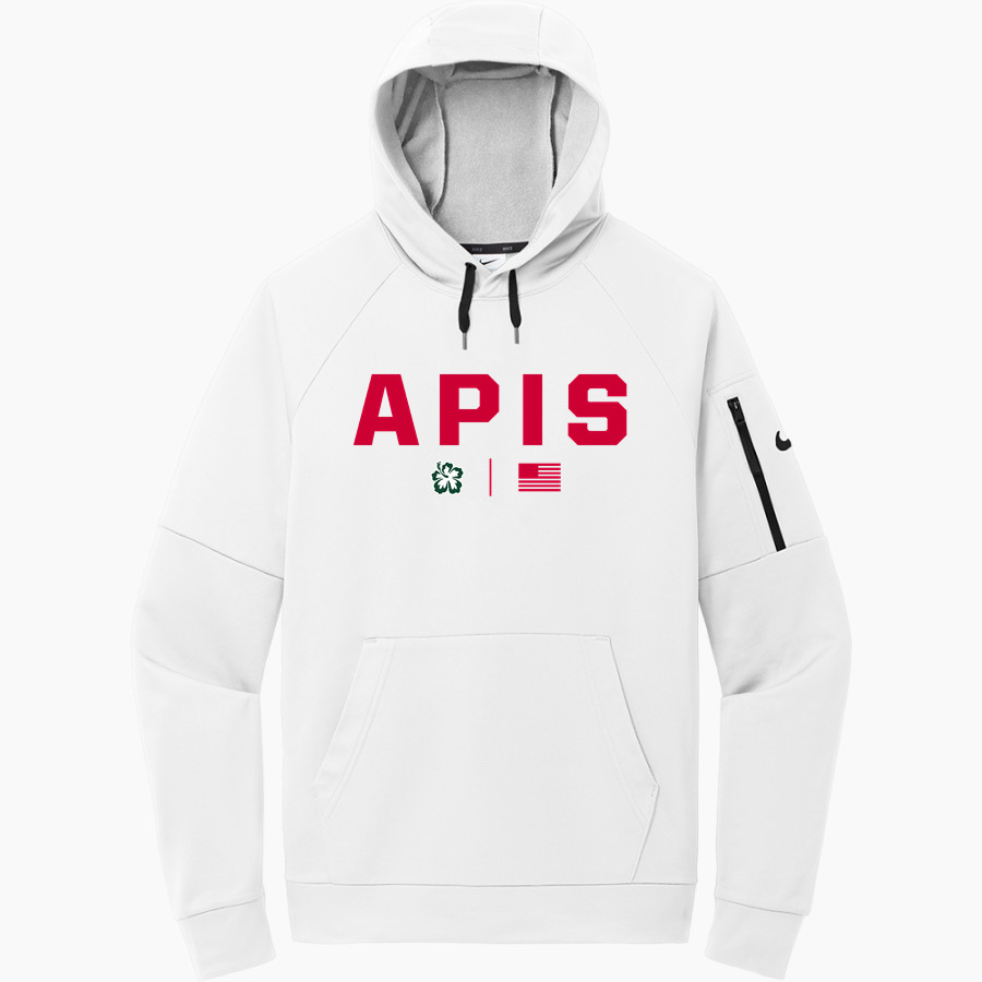 APIS Hawks <span class="pdp-name-mascot">Asia Pacific International GreenHawks</span> Nike Men's Therma-Fit Pocket Pullover Fleece Hoodie
