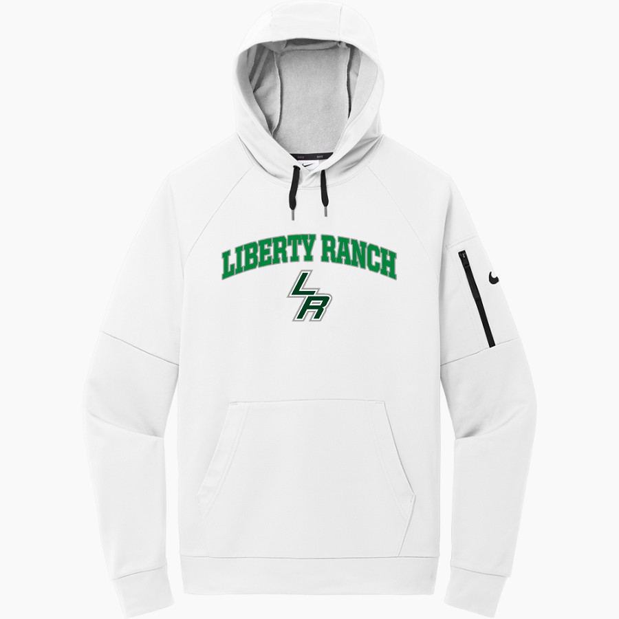 LIBERTY RANCH HIGH SCHOOL HAWKS Nike Men's Therma-Fit Pocket Pullover Fleece Hoodie