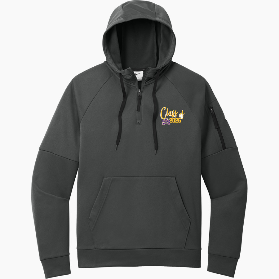 ST. AUGUSTINE HIGH SCHOOL PURPLE KNIGHTS Nike Men's Therma-FIT Pocket 1/4-Zip Fleece Hoodie