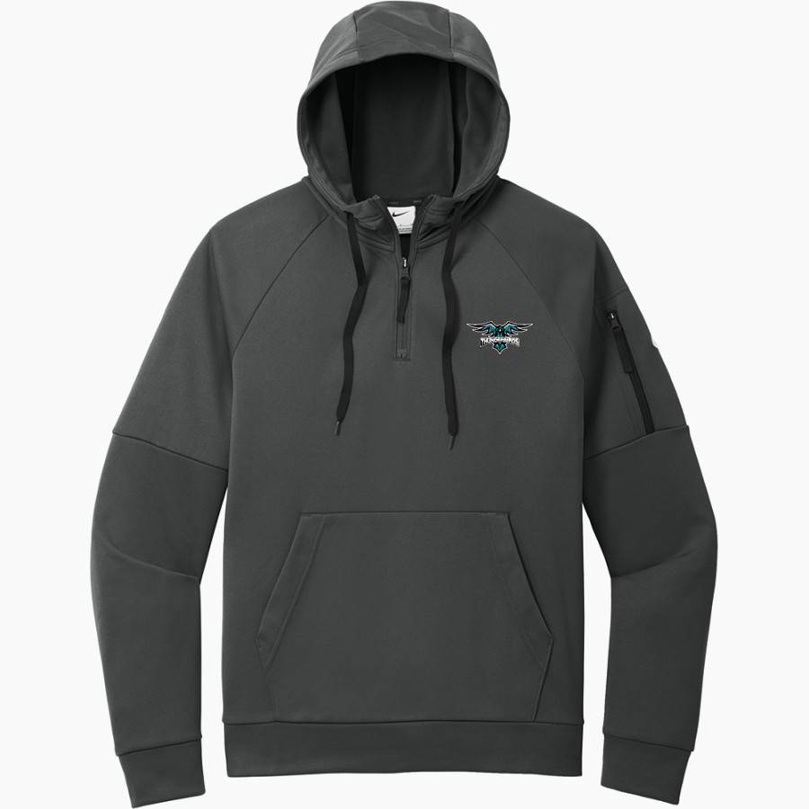 Mahnomen-Waubun THUNDERBIRDS <span class="pdp-name-mascot">Mahnomen-Waubun THUNDERBIRDS</span> Nike Men's Therma-FIT Pocket 1/4-Zip Fleece Hoodie