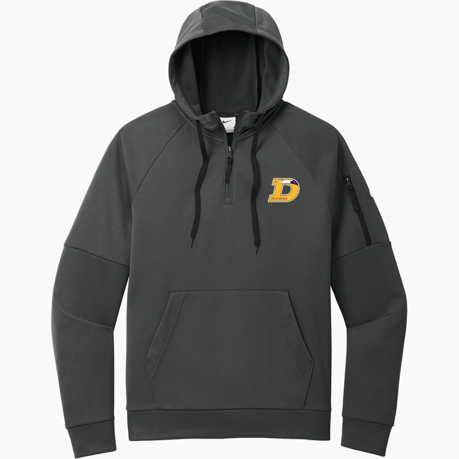 DEFOREST HIGH SCHOOL NORSKIES Nike Men's Therma-FIT Pocket 1/4-Zip Fleece Hoodie