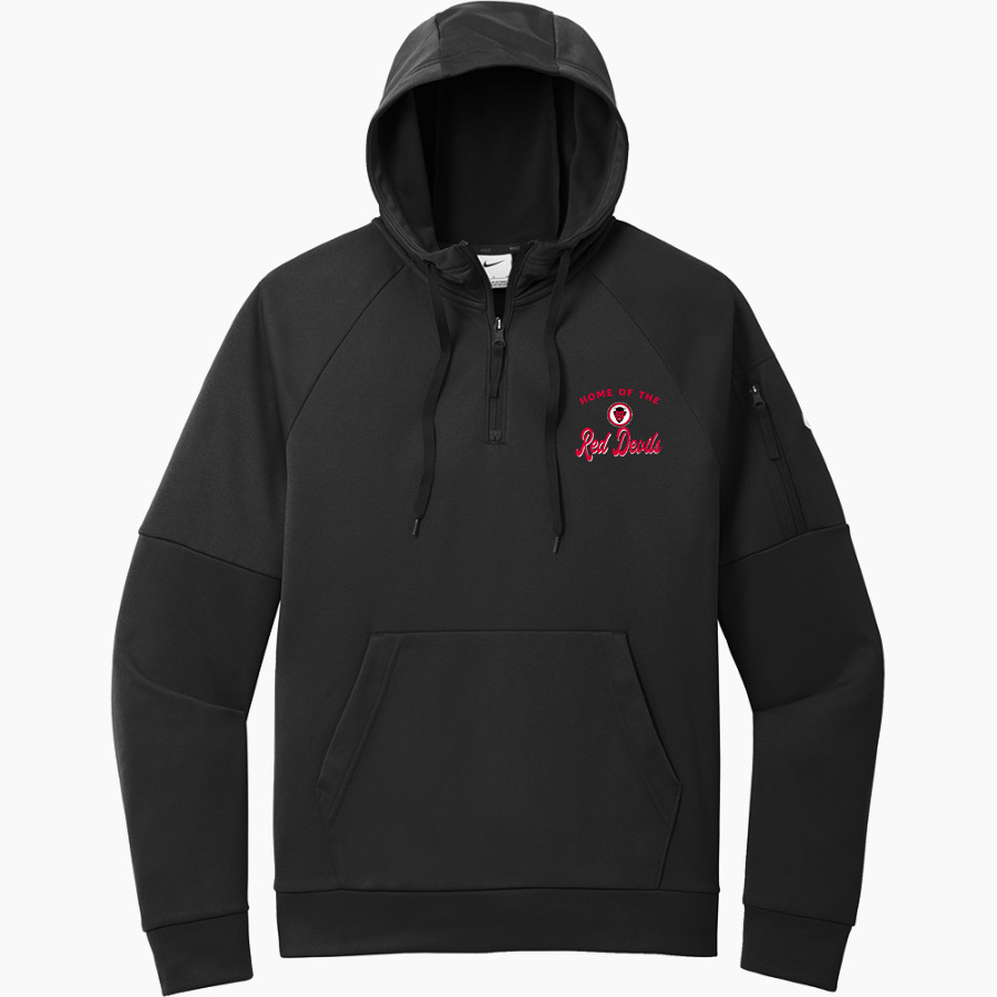 Chaffee Red Devils <span class="pdp-name-mascot">Chaffee Schools Red Devils</span> Nike Men's Therma-FIT Pocket 1/4-Zip Fleece Hoodie