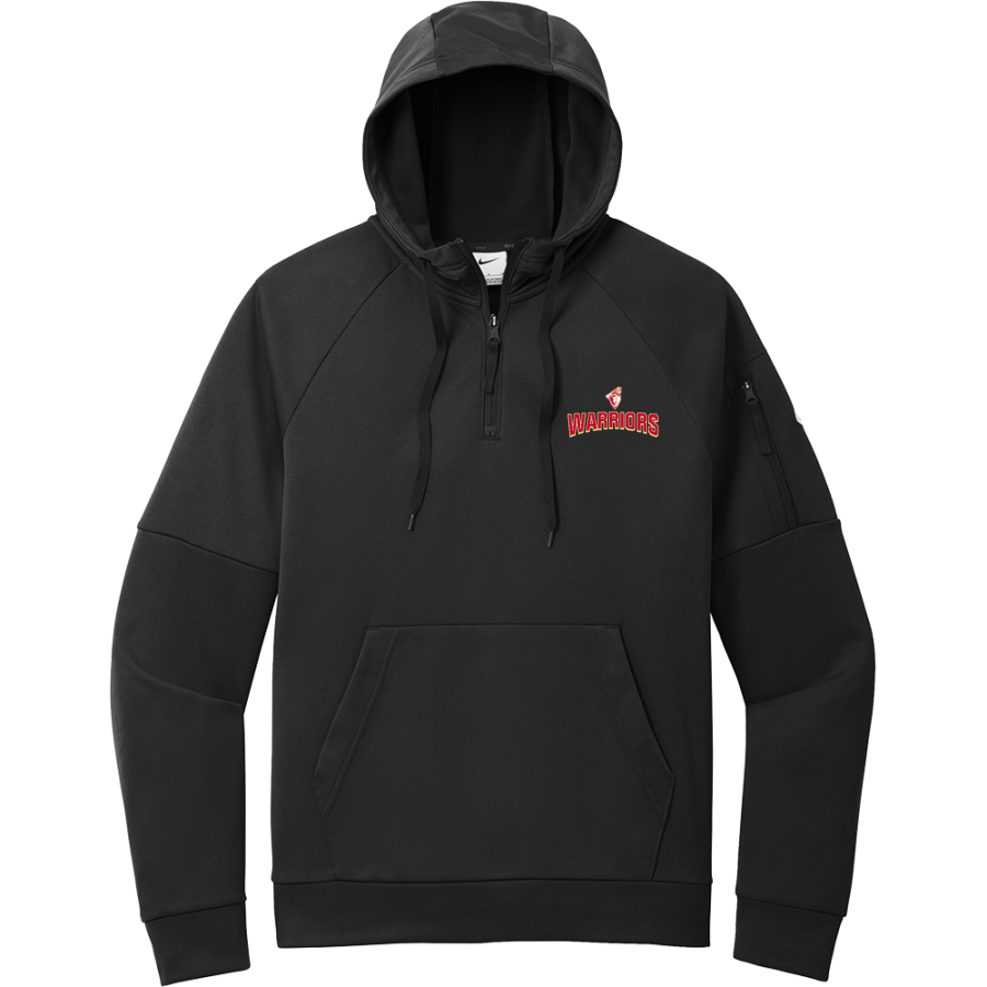 Two Rivers High School WARRIORS <span class="pdp-name-mascot">HENRY SIBLEY WARRIORS</span> Nike Men's Therma-FIT Pocket 1/4-Zip Fleece Hoodie