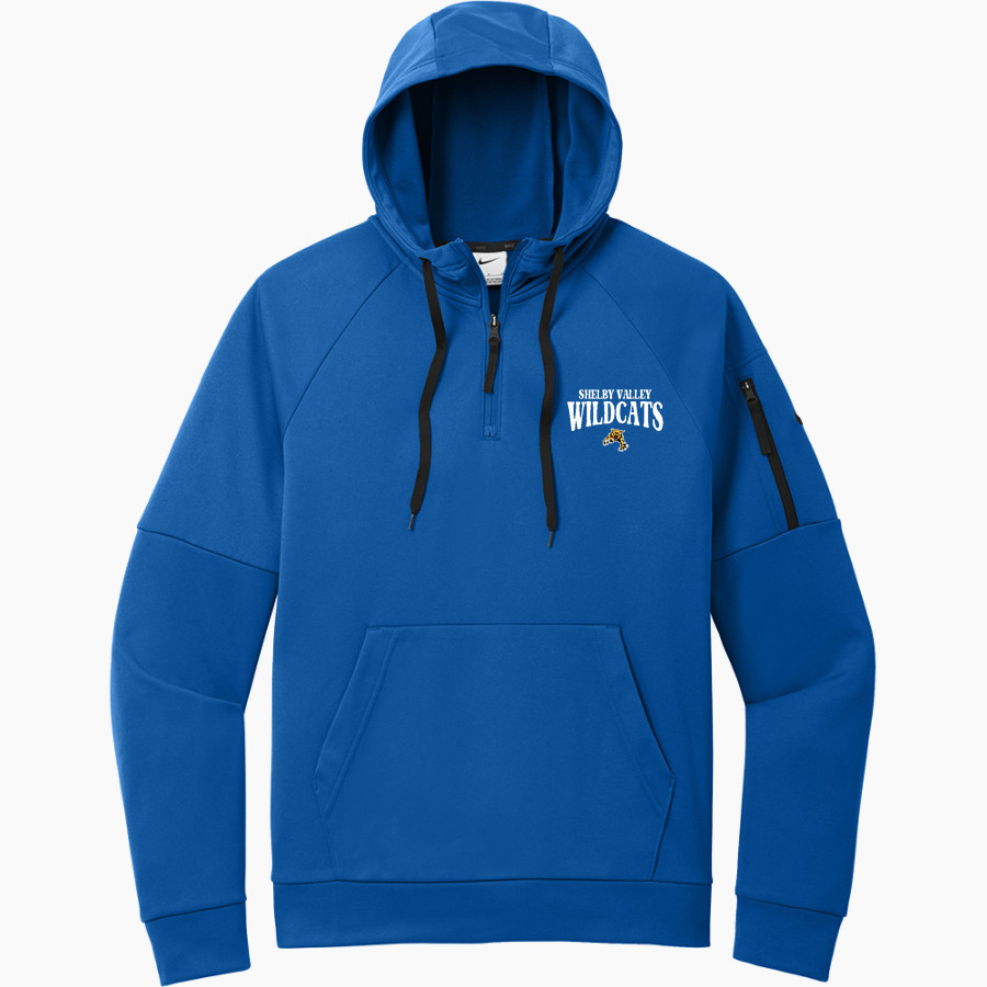 SHELBY VALLEY HIGH SCHOOL WILDCATS <span class="pdp-name-mascot">SHELBY VALLEY WILDCATS</span> Nike Men's Therma-FIT Pocket 1/4-Zip Fleece Hoodie