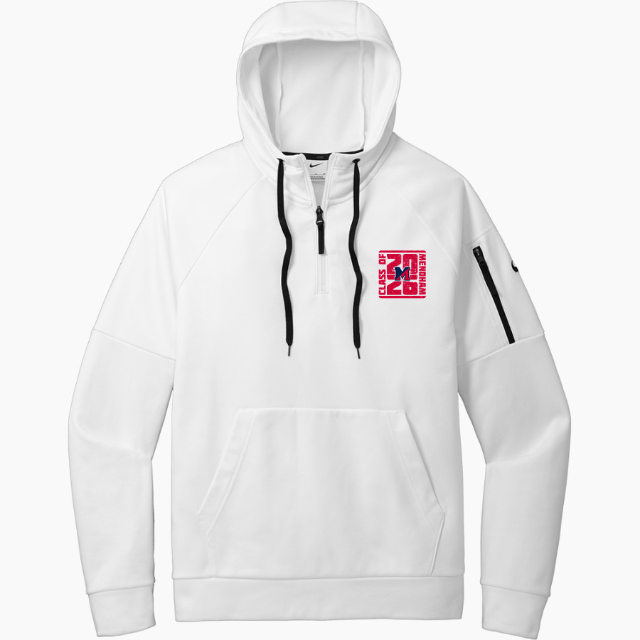 MENDHAM HIGH SCHOOL MINUTEMEN Nike Men's Therma-FIT Pocket 1/4-Zip Fleece Hoodie
