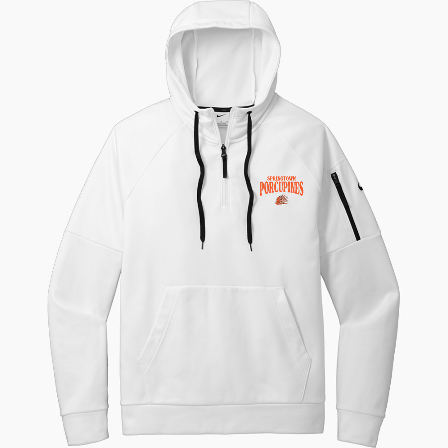 SPRINGTOWN HIGH SCHOOL PORCUPINES Nike Men's Therma-FIT Pocket 1/4-Zip Fleece Hoodie