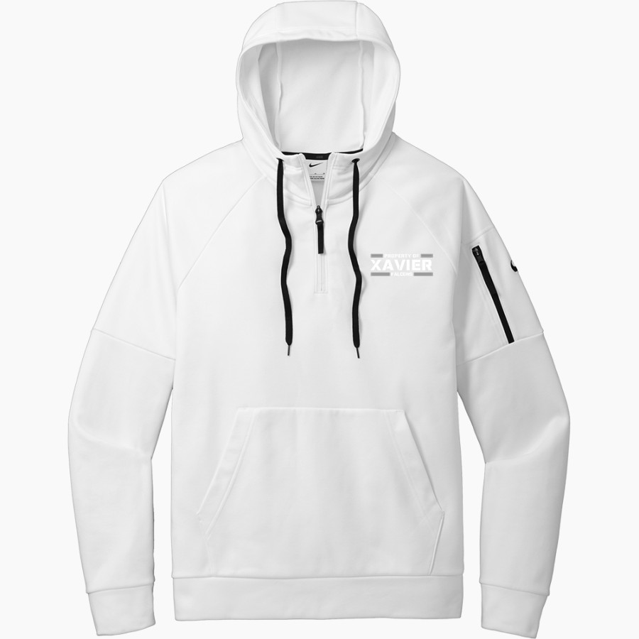 Xavier Falcons Nike Men's Therma-FIT Pocket 1/4-Zip Fleece Hoodie