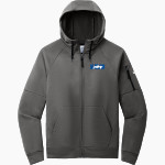 Marian SABRES <span class="pdp-name-mascot">Marian University SABRES</span> Nike Men's Therma-FIT Pocket Full-Zip Fleece Hoodie Front Thumbnail