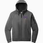 DEFOREST HIGH SCHOOL NORSKIES Nike Men's Therma-FIT Pocket Full-Zip Fleece Hoodie Front Thumbnail